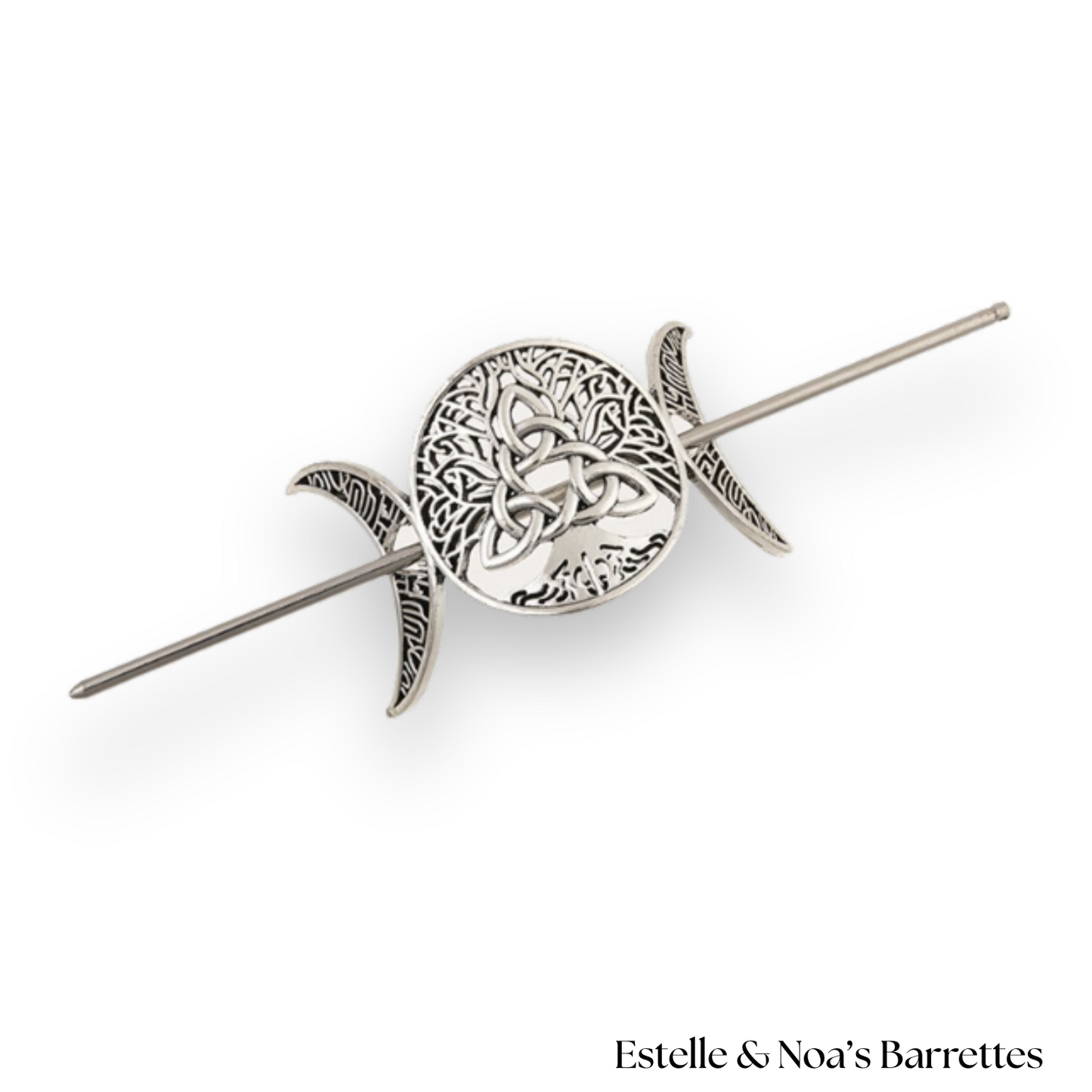 Aurelia Moon Hair Stick | Antiqued Gold