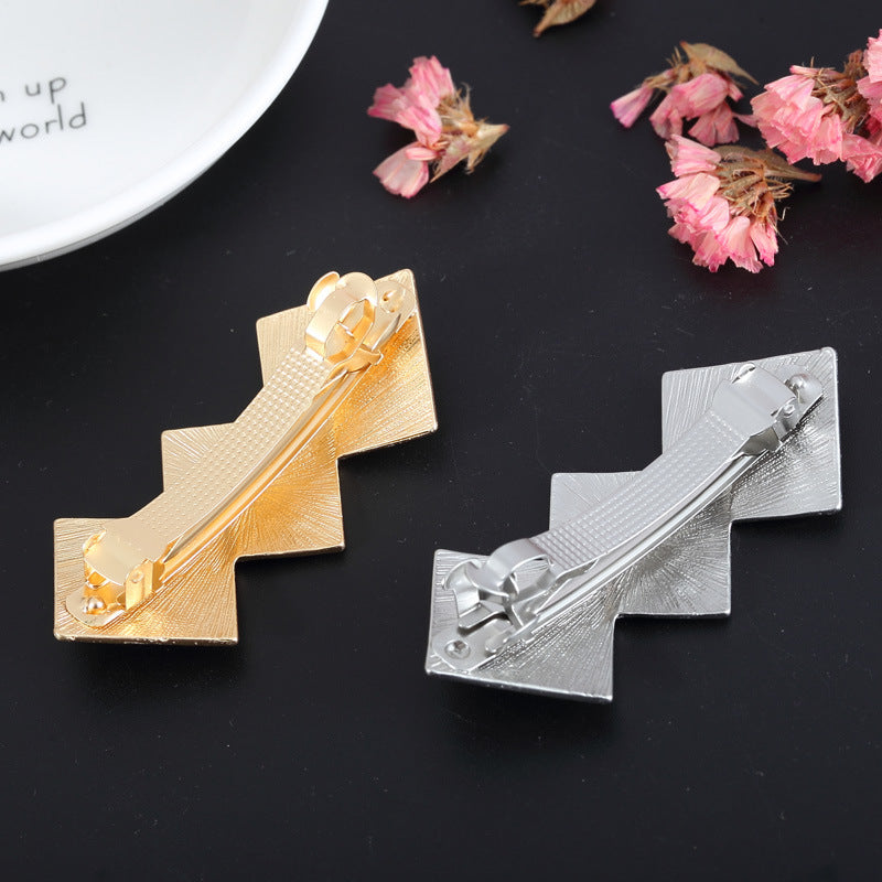 Céline Geo Clip | Brushed Gold