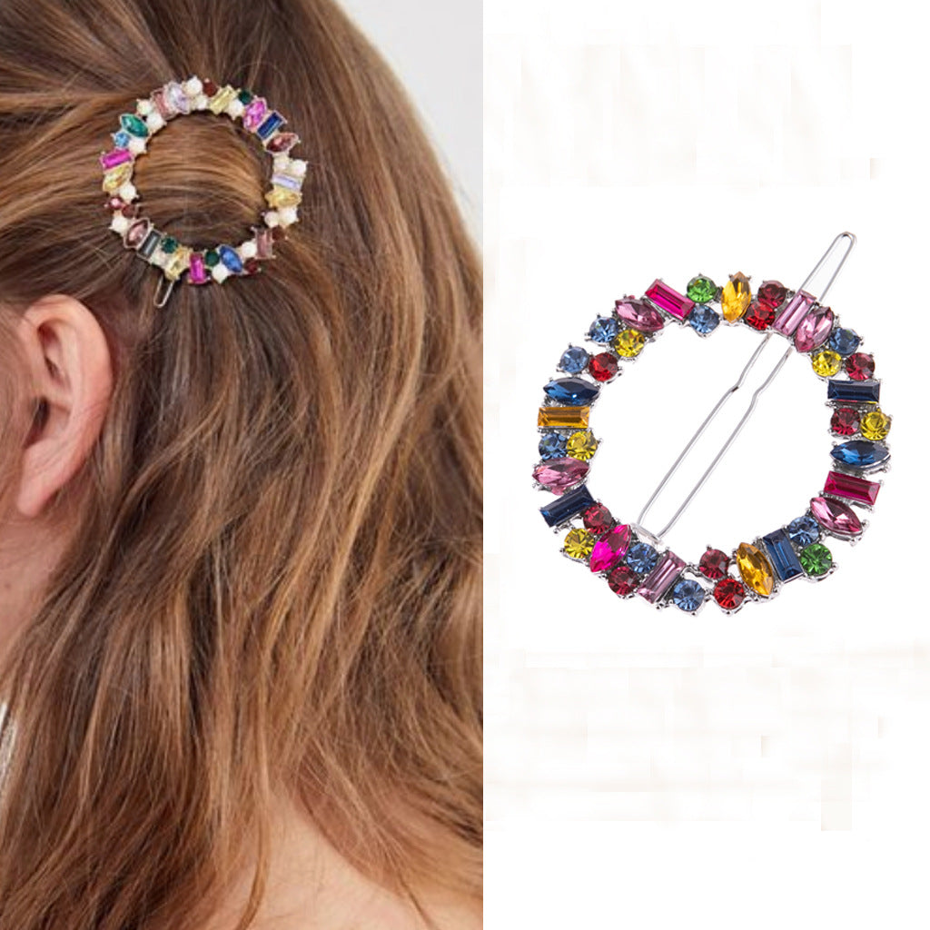Cassia Gem Halo Clip | Multicolor Crystals