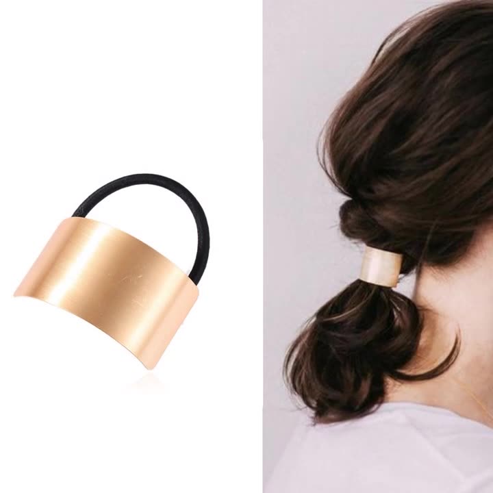 Alba Hair Cuff | Satin Gold