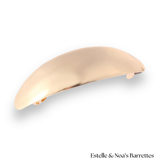 Alba Curve Clip | Satin Gold
