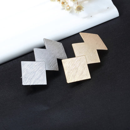 Céline Geo Clip | Brushed Gold