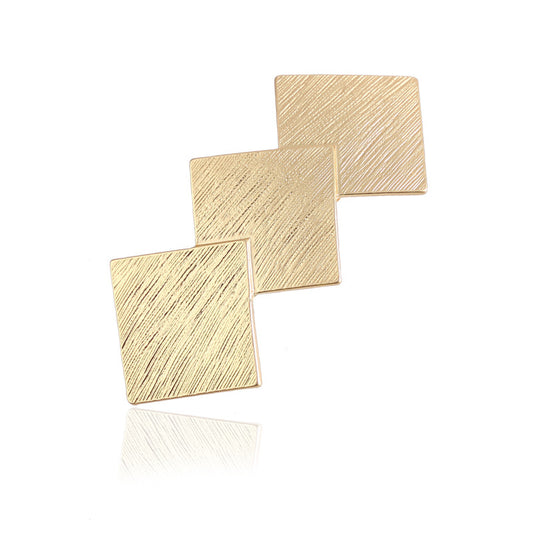 Céline Geo Clip | Brushed Gold